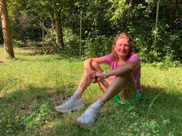 Marthina Wildner, 58, geht auch bei sommerlichen Temperaturen joggen.