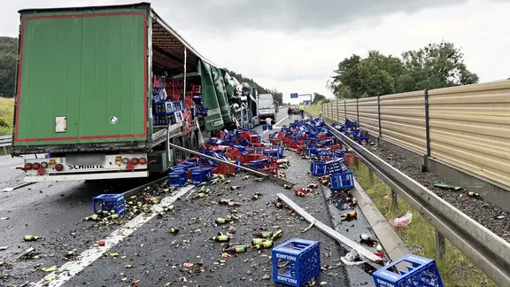 Unfall auf der A7. | HannoverReporter Unfall auf der A7.