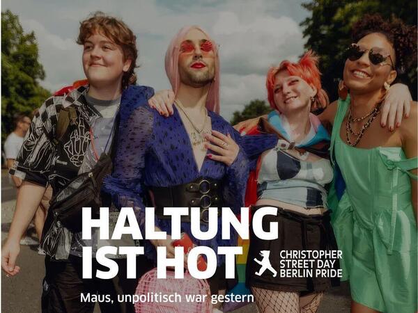 Kampagne "Haltung ist hot" zum CSD Berlin 2026
Foto: CSD Berlin