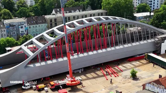 Vogelperspektive: Die neue Sternbrücke. | Screenshot Vogelperspektive: Die neue Sternbrücke.