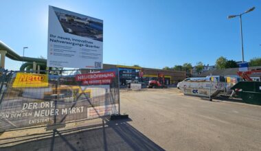In der Beesener Straße sind die Arbeiten für den Netto-Neubau schon ziemlich weit fortgeschritten.