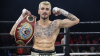 Karlsruher Boxer Alex Alselo siegreich nach einem Boxwettkampf. Karlsruher Boxer Alex Alselo siegreich nach einem Boxwettkampf.
