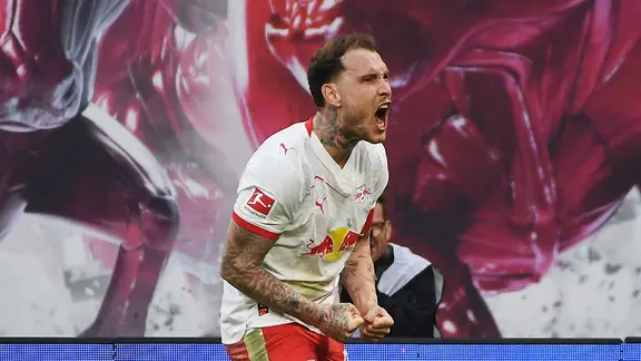 David Raum bleibt RB-Kapitän. | MDR/Dirk Hofmeister 10 RB Leipzig FC Augsburg Raum 22 DSC_7410