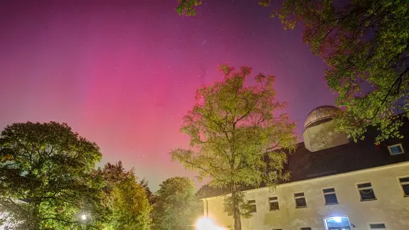 Polarlichter über Neumünster.