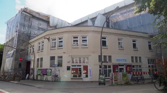 Das Kulturzentrum "Motte" in der Eulenstraße wird saniert. | Screenshot .