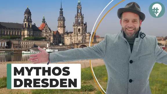 Ein Mann steht an der Elbe in Dresden | MDR Ein Mann steht an der Elbe in Dresden