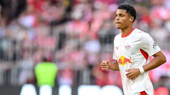 Ayodele Thomas von RB Leipzig im Testspiel gegen den FC Bayern. | IMAGO / DeFodi Images Ayodele Thomas von RB Leipzig im Testspiel gegen den FC Bayern.