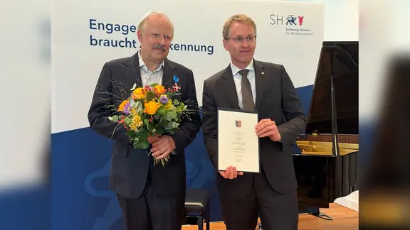 Ehrung, Axel Milberg, Daniel Günther | NDR Ehrung, Axel Milberg, Daniel Günther
