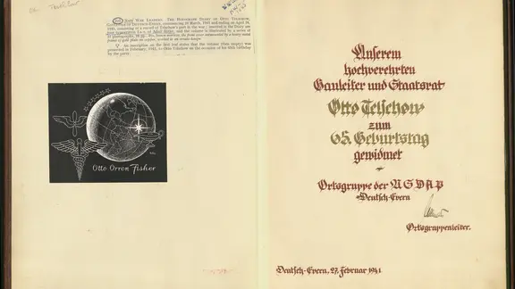 Das Tagebuch von Otto Telschow | Stadtarchiv Lüneburg Das Tagebuch von Otto Telschow