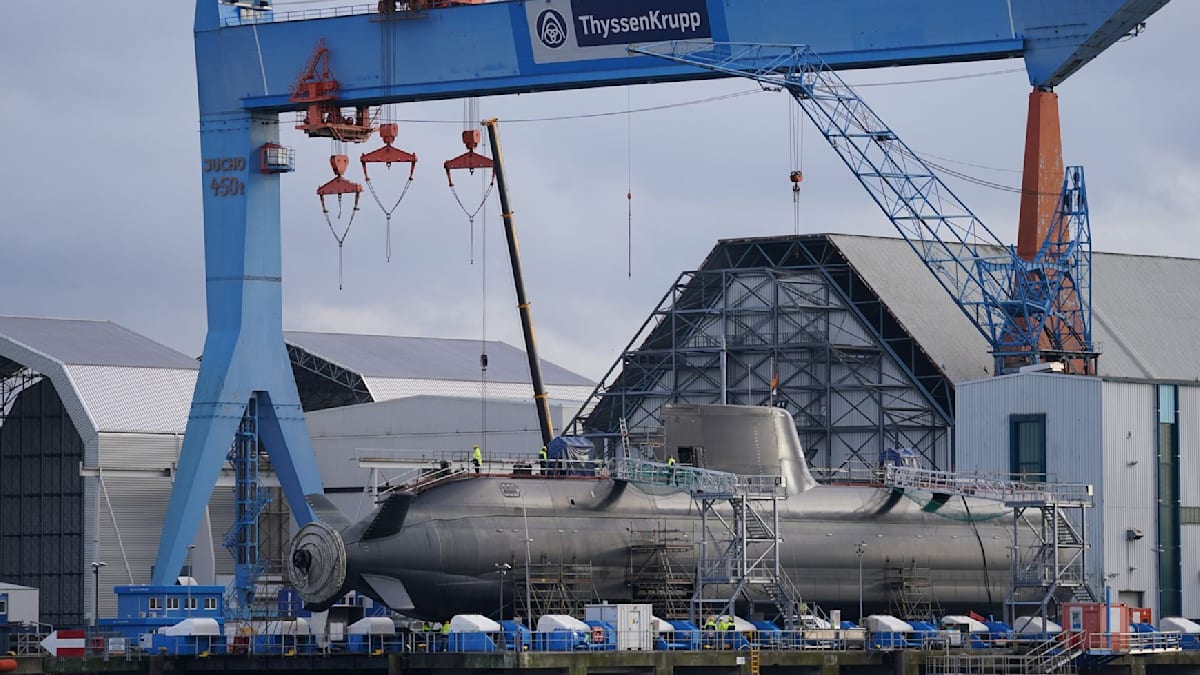U-Boot aus Kiel auf dem Weg nach Israel