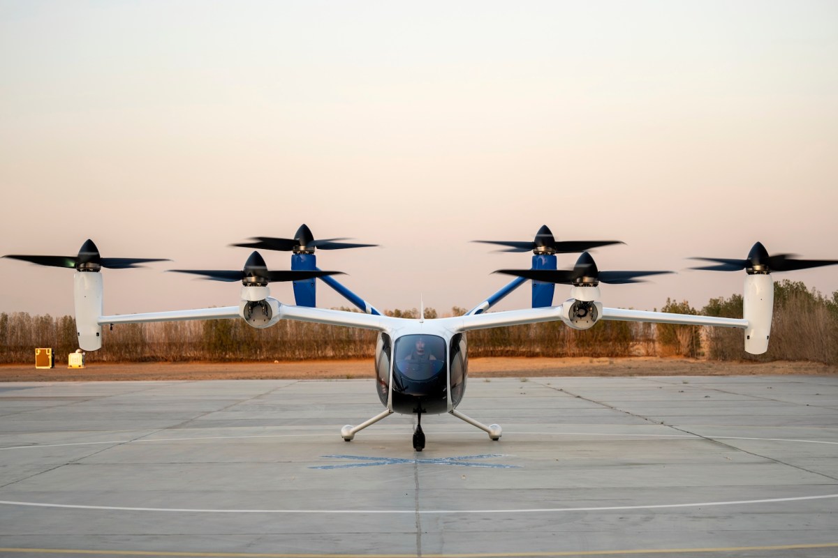Joby electric aircraft on the tarmac