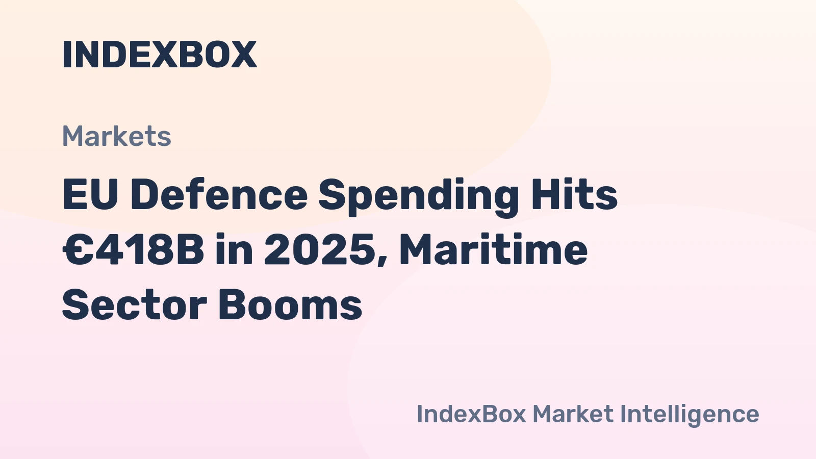 EU Defence Spending 2025: Maritime Industry Growth and Challenges - News and Statistics