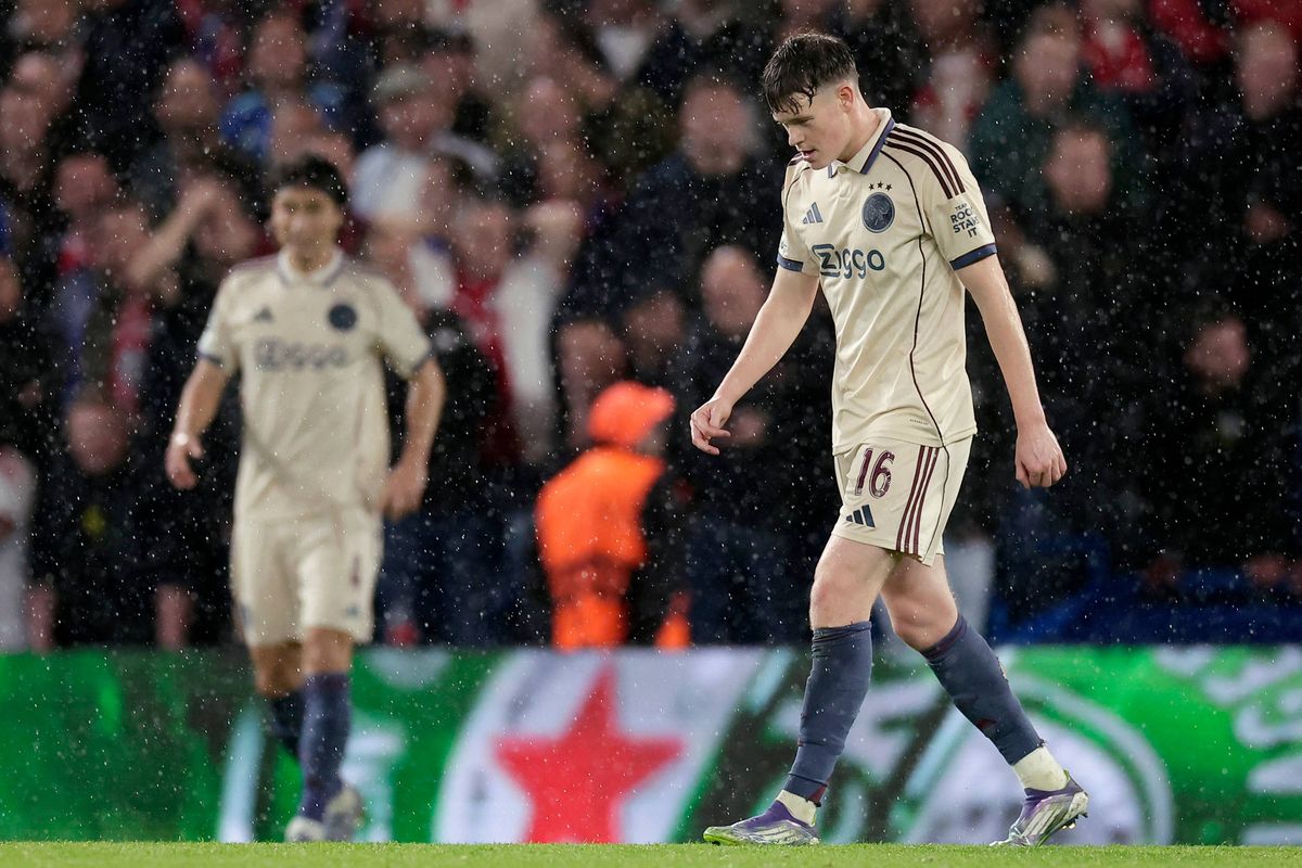 James McConnell during the UEFA Champions League match between Chelsea v Ajax. 