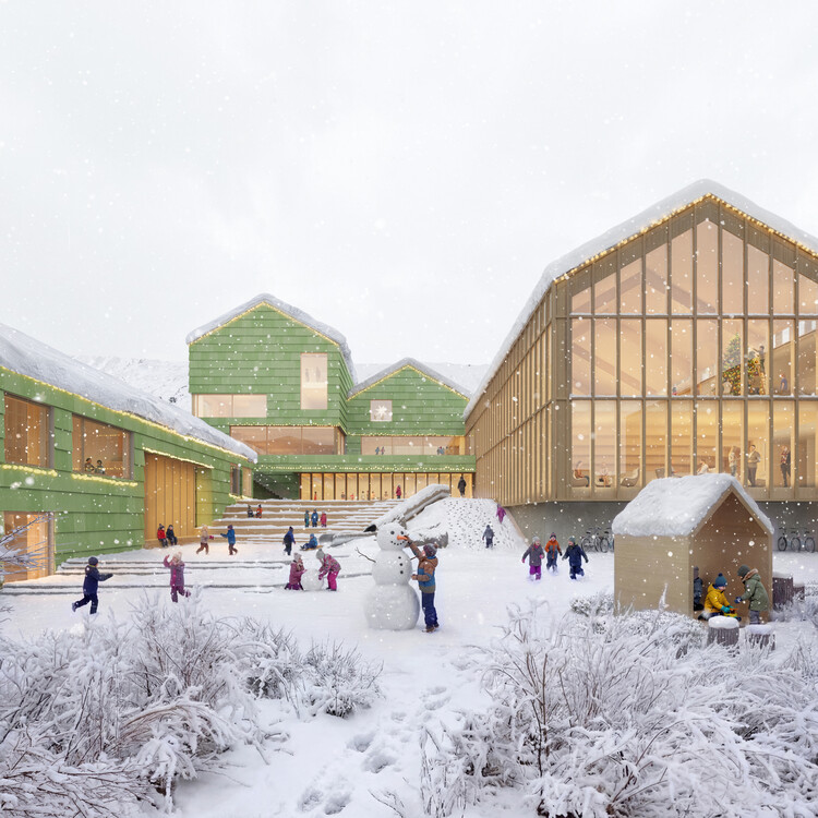 Henning Larsen Proposes a "Learning Village" to Expand the Glyvra School in the Faroe Islands - Image 3 of 7