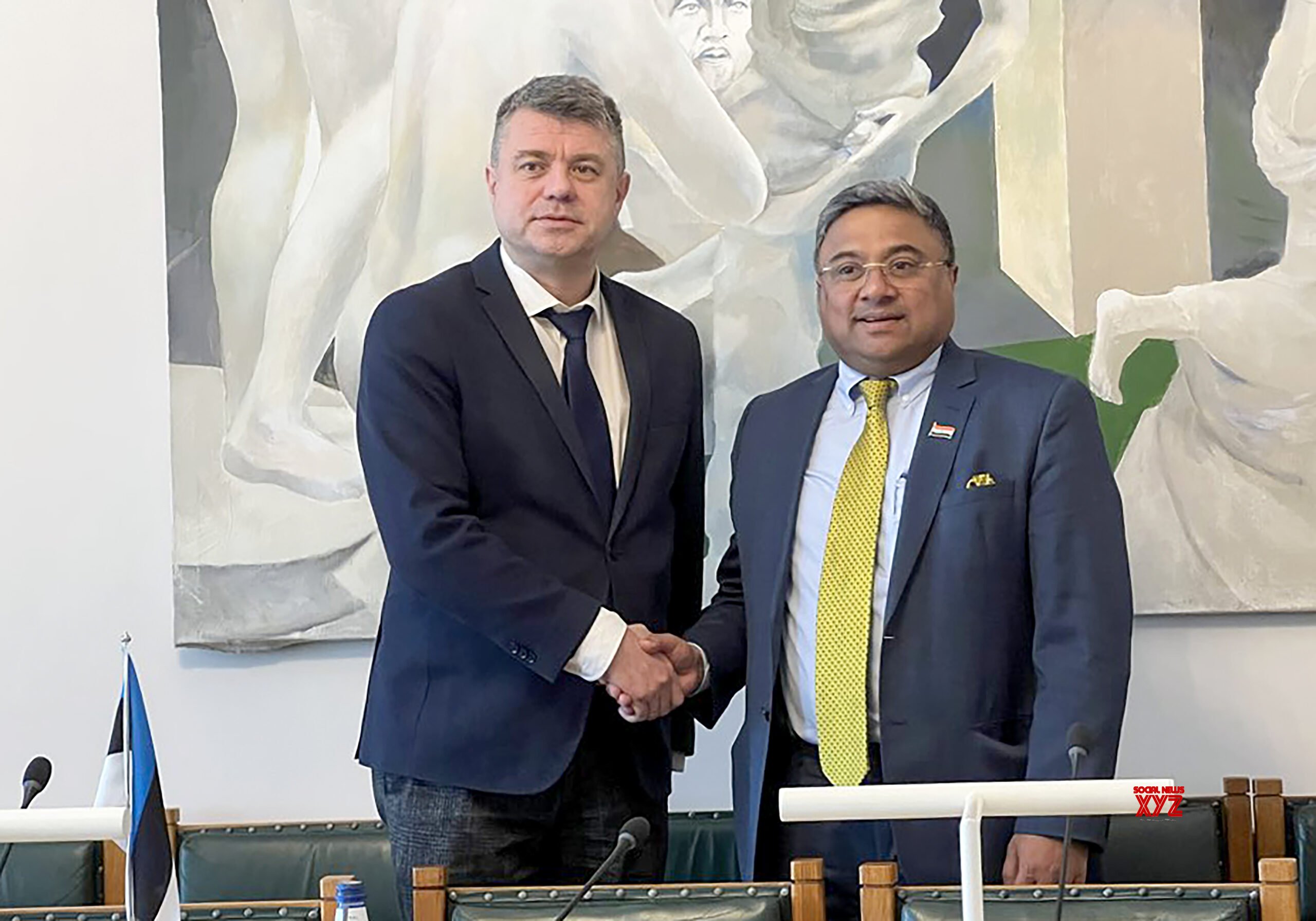 Tallinn: Amb Sibi George Co chairs 13th India Estonia Political Consultations #Gallery