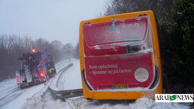 Snowstorm brings much of Denmark to a halt