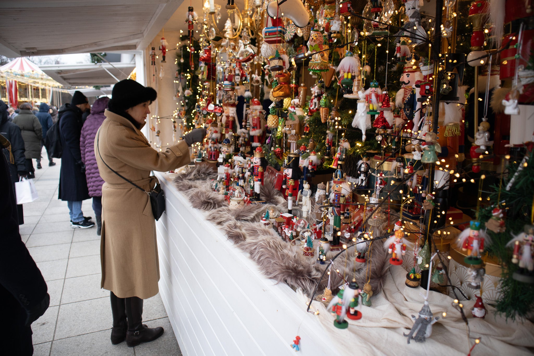 One of the stores at the Christmas Market