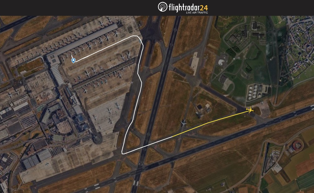 SAS flight SK2590 attempted to take off from a taxiway at Brussels Airport