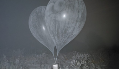 Weather balloon with contraband landed in Maxima warehouse territory near Vilnius. Employees wanted to share the cigarettes