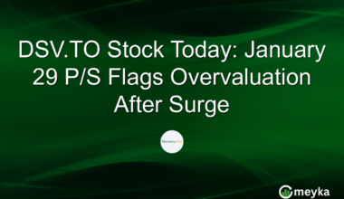DSV.TO Stock Today: January 29 P/S Flags Overvaluation After Surge