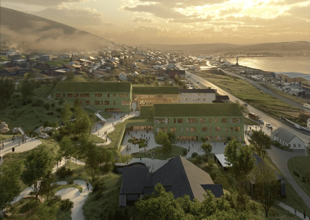 Henning Larsen designs “learning village” for Faroe Islands
