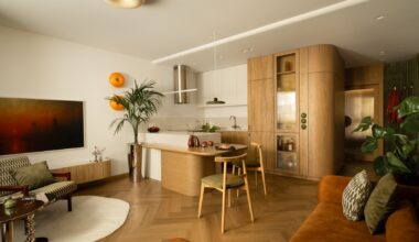 The architect's flat. It is located in a building from the 1990s in Warsaw.