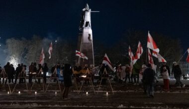 A rally in memory of those killed in Ukraine took place in Vilnius