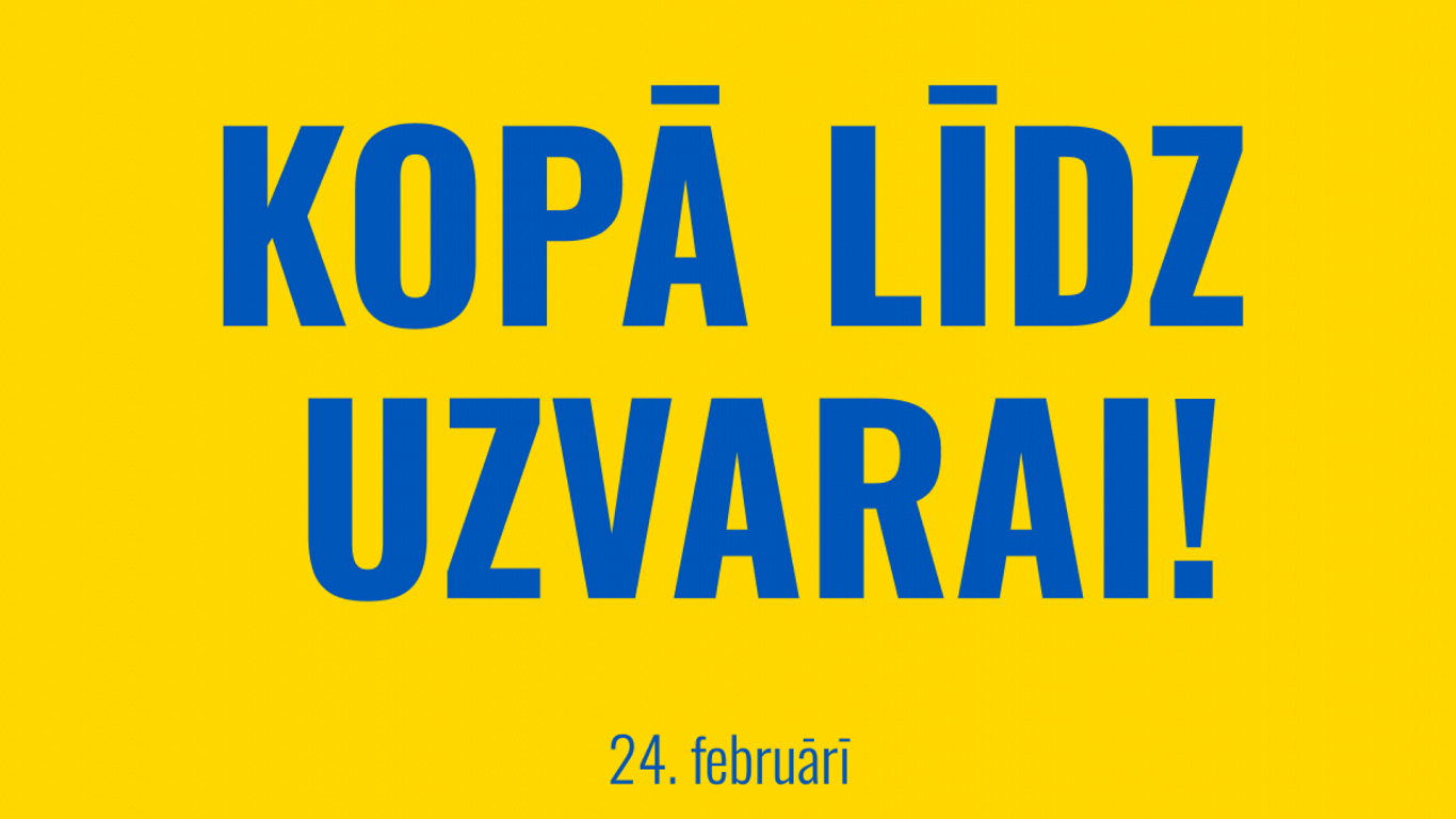 Rally in support of Ukraine to take place in Rīga 24th February / Article