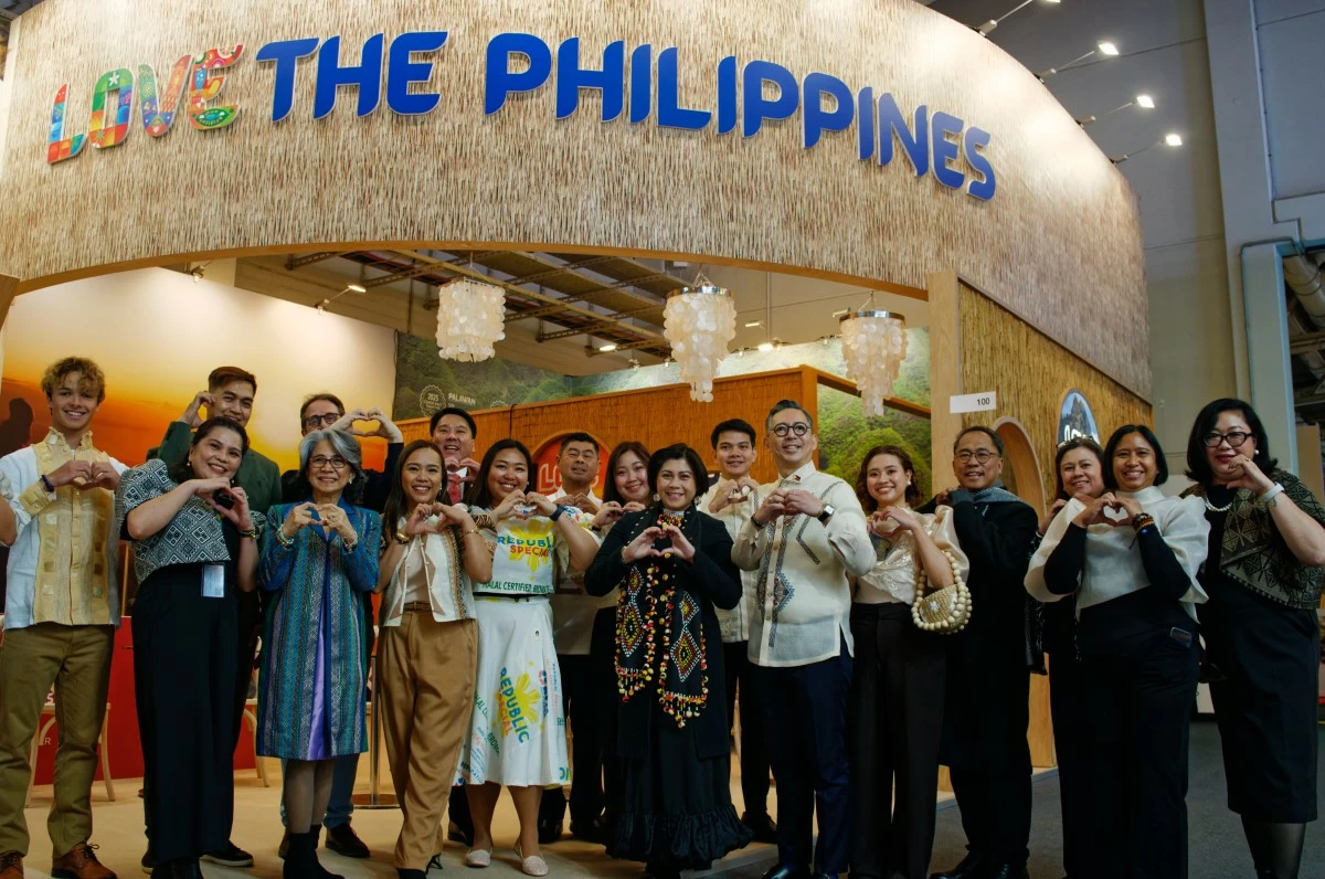 LET'S GO PILIPINAS Team Philippines at the Philippine booth during the opening day of the Internationale Tourismus-Börse in Berlin, Germany.