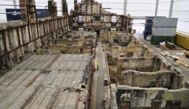 Copenhagen's Old Stock Exchange is being restored after fire