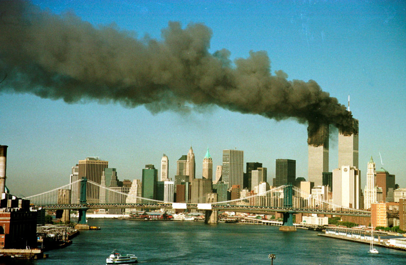 THE TWIN Towers burn