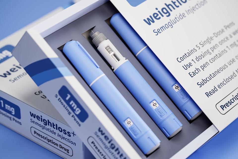 Weight loss drugs in a box.