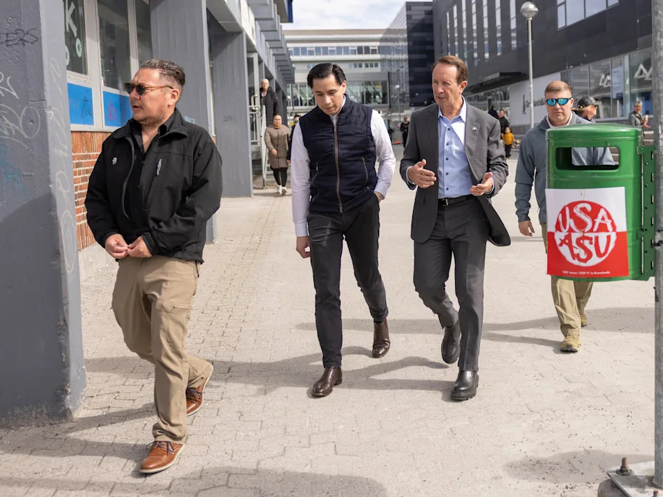 Gov. Jeff Landry did not make the “friends” he wanted during his trip to Greenland.  / CHRISTIAN KLINDT SOELBECK / Ritzau Scanpix/AFP via Getty Ima