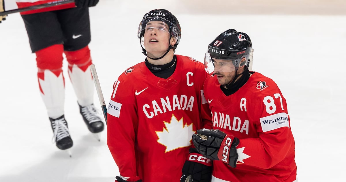 Sidney Crosby named player of the game for Team Canada after notching 4 assists against Denmark – WPXI