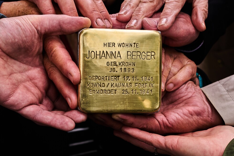 An artist's stones turn Berlin sidewalks into Holocaust memorials