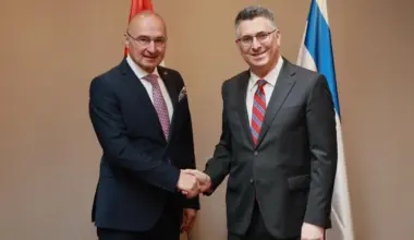 Sa’ar meets Croatian FM in Berlin, backs OECD bid - Israel & Jewish News