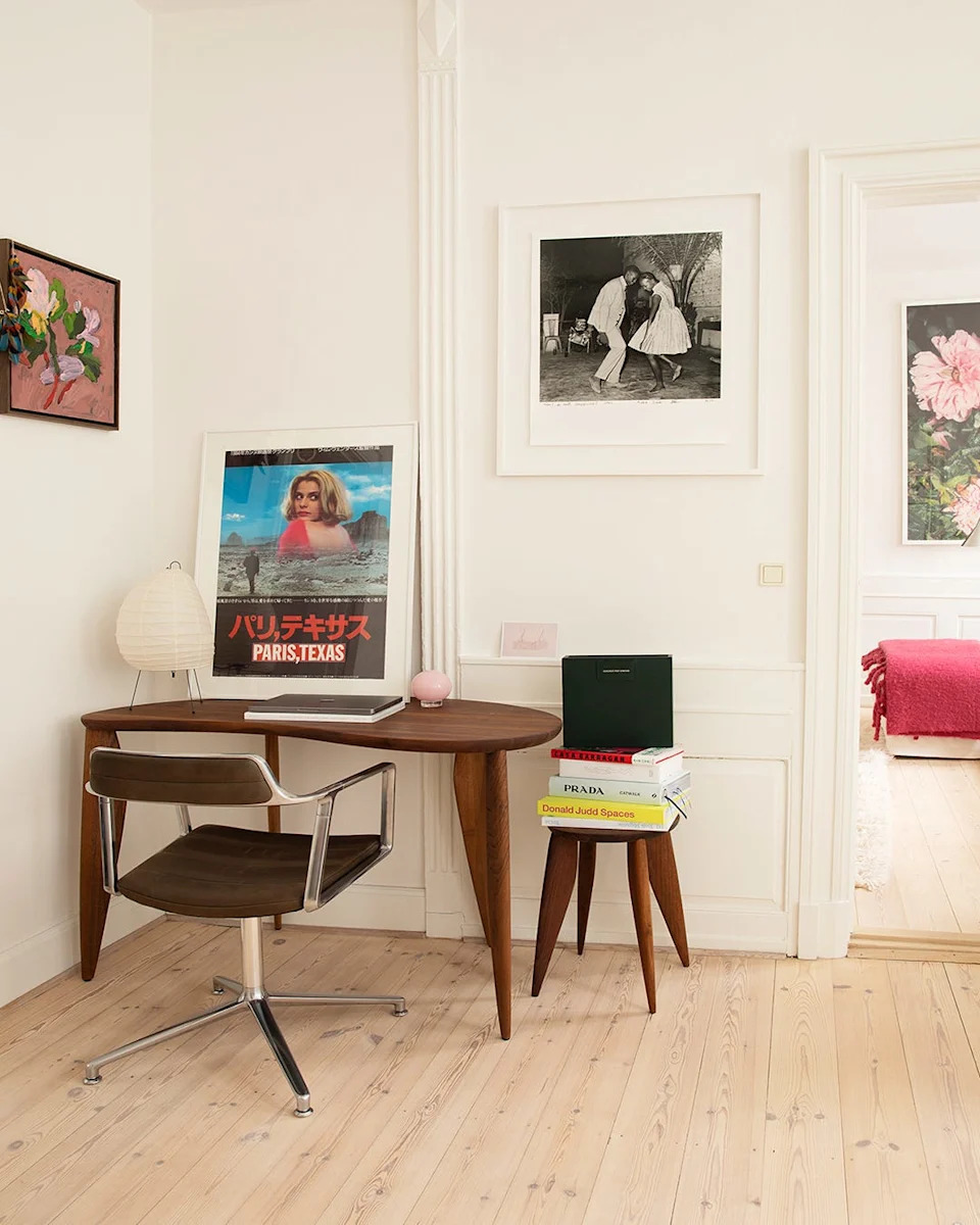 stylish desk area