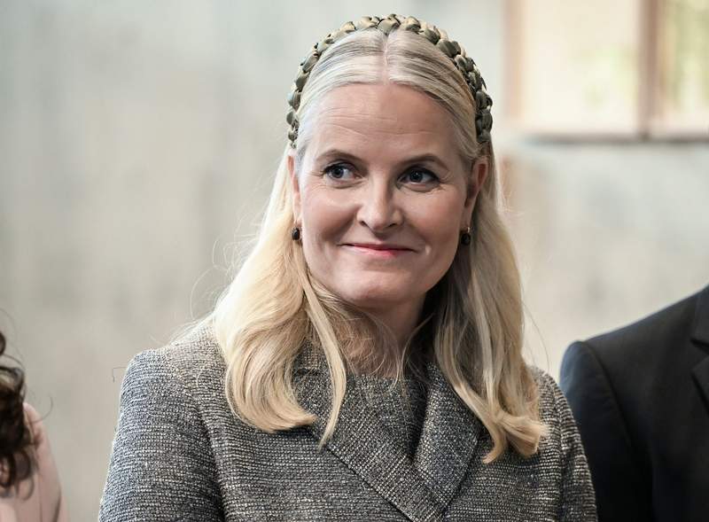 Report: Norway's Crown Princess Mette-Marit visits Oslo hospital