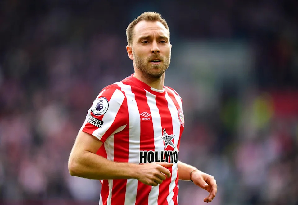 Christian Eriksen returned to action just eight months after the harrowing incident in 2020 (PA Wire)