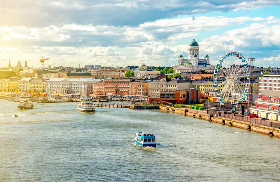 Helsinki cathedral and Market Square dot the horizon of the capital city in FinlandCredit: Vladislov Zolotov / Getty images