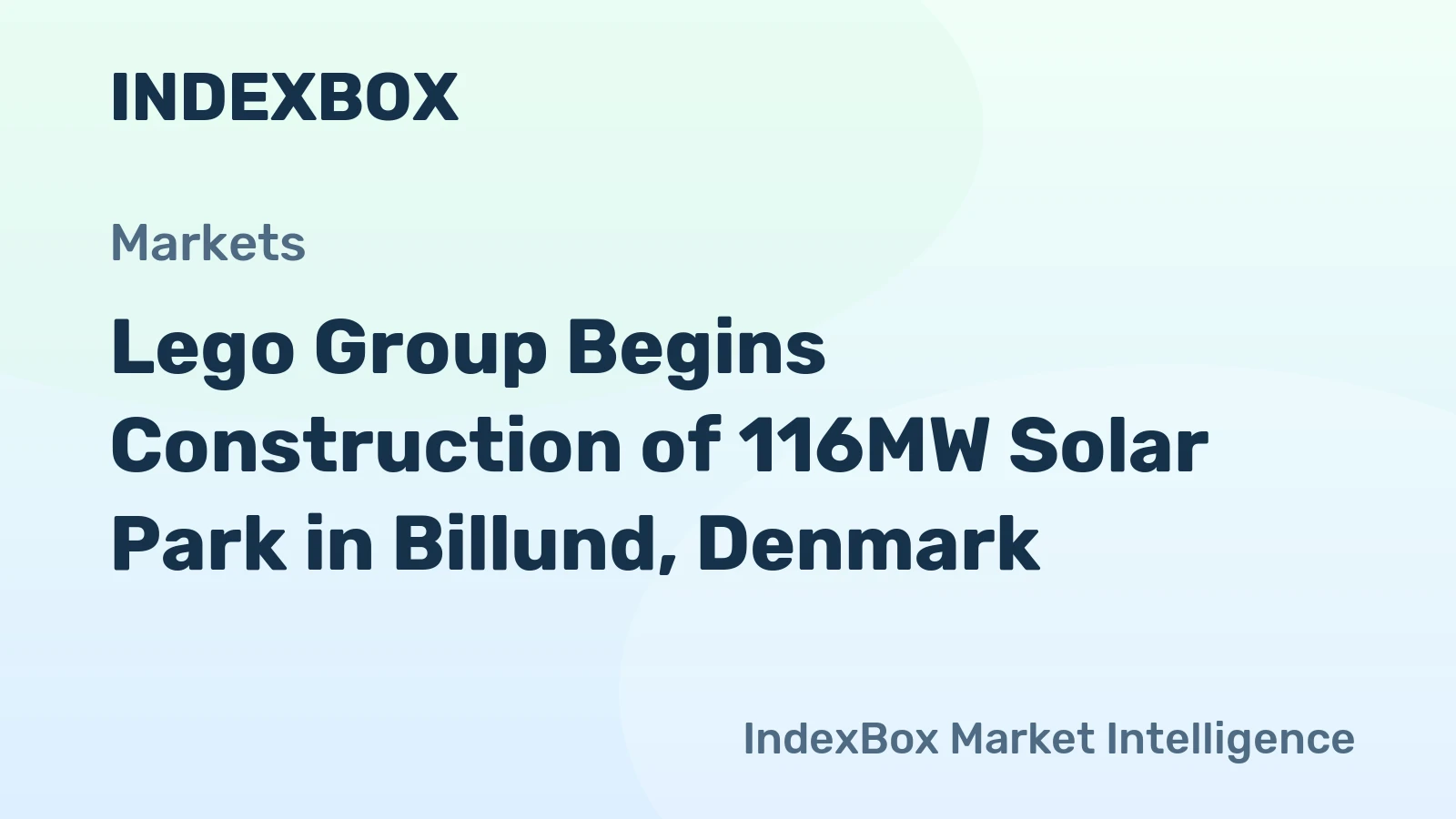 Lego Group Starts Building 116MW Solar Park in Billund – Largest Solar Project to Date - News and Statistics