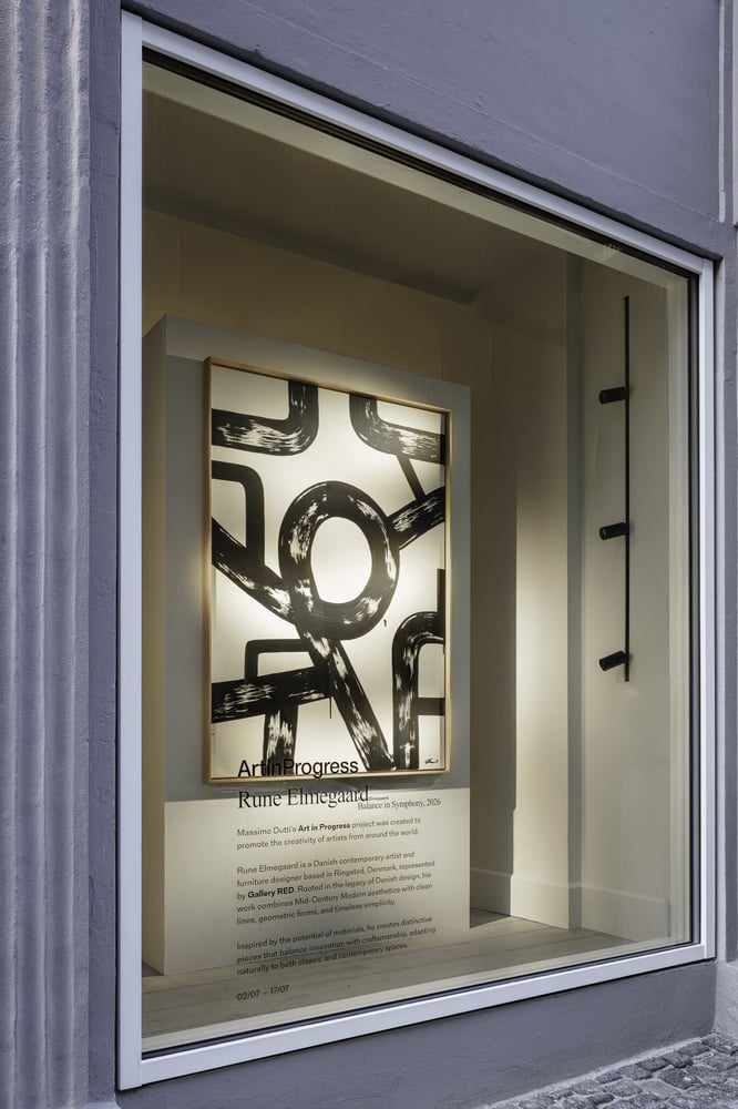 The artwork created by Danish artist Rune Elmegaard will remain on display through July 17