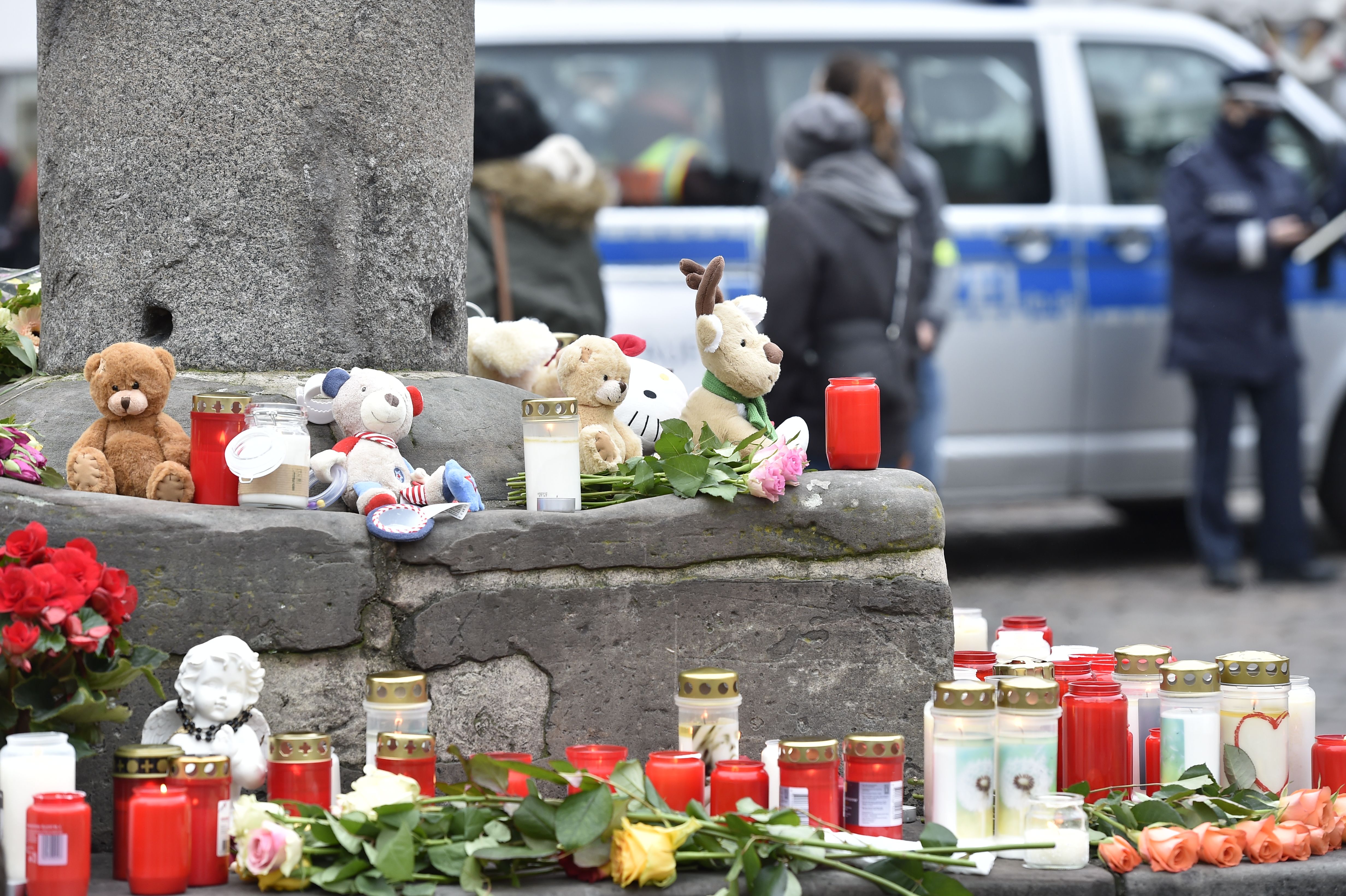 A memorial to the victims of the Trier attack