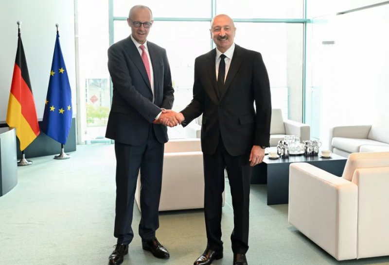 President Aliyev, German Chancellor Merz meet in Berlin