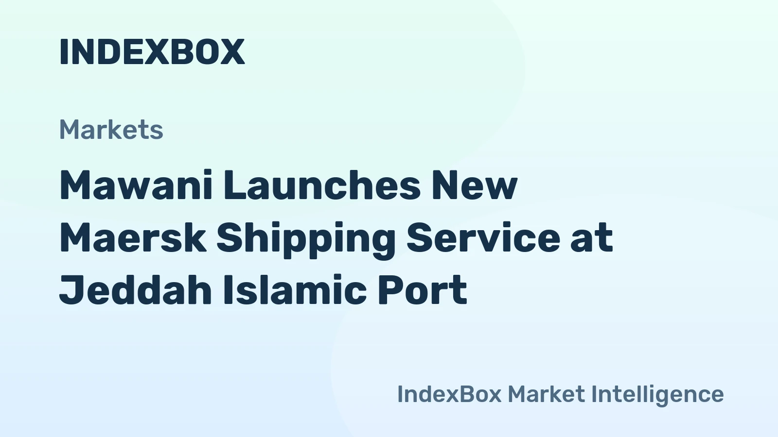New Maersk Shipping Service Connects Jeddah Islamic Port to US, India, and More | Mawani - News and Statistics