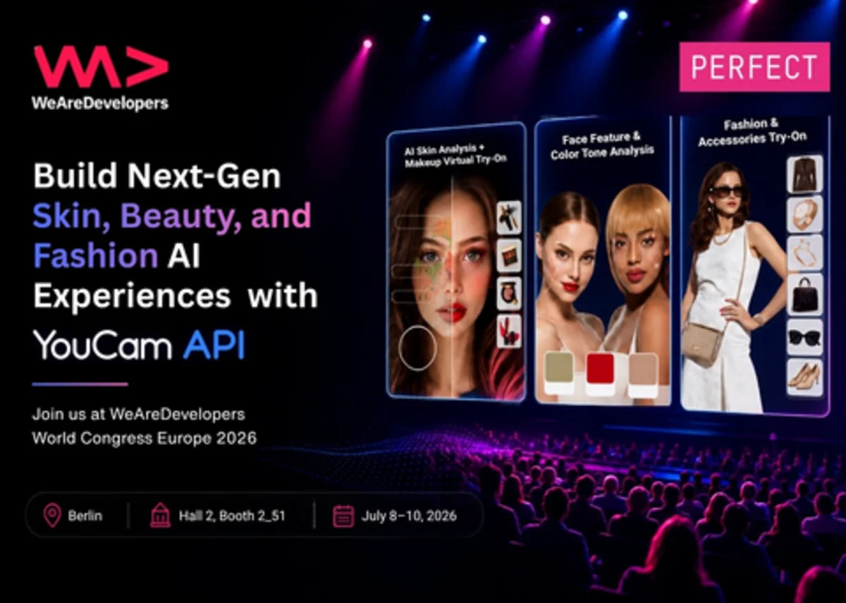 Perfect Corp. Showcases AI Skin, Beauty and Fashion APIs and Launches Global Hackathon at WeAreDevelopers Berlin 2026