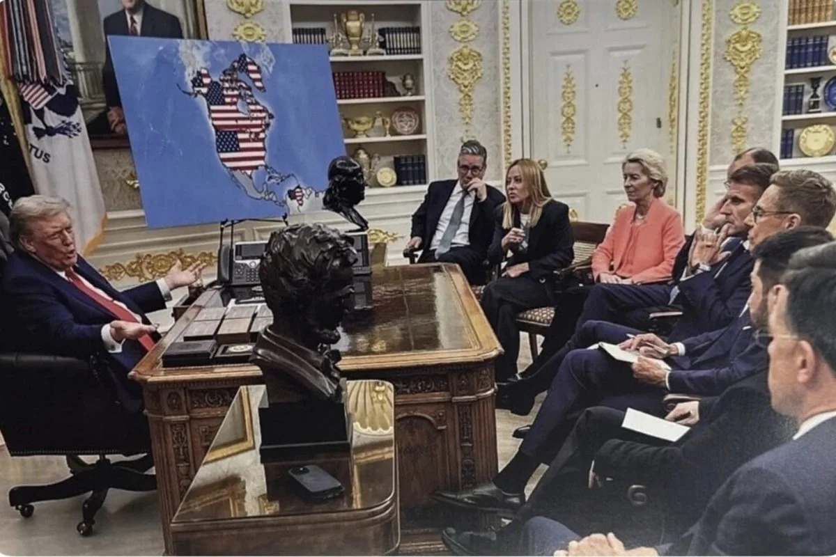 Trump makes fresh threats to Canada and Greenland with provocative photo on his social media platform