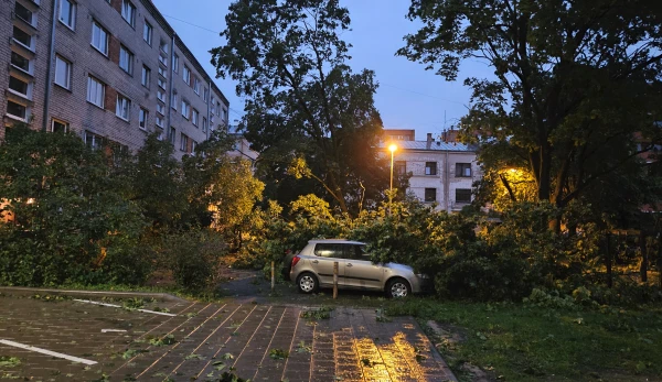 In less than a day, rescuers received nearly 1,900 reports of the consequences of strong winds (PHOTO)