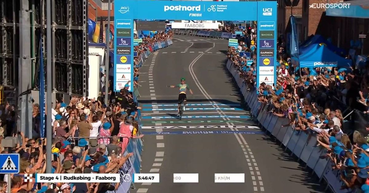 No home run for Wout van Aert in the Tour of Denmark