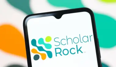 In this photo illustration, the Scholar Rock Holding logo is seen displayed on a smartphone screen. (Photo Illustration by Thomas Fuller/SOPA Images/LightRocket via Getty Images)